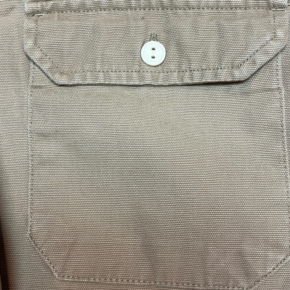 Levis  Long Sleeve Work Shirt Men's Size XL Tan Khaki Utility Shacket - Picture 7 of 12